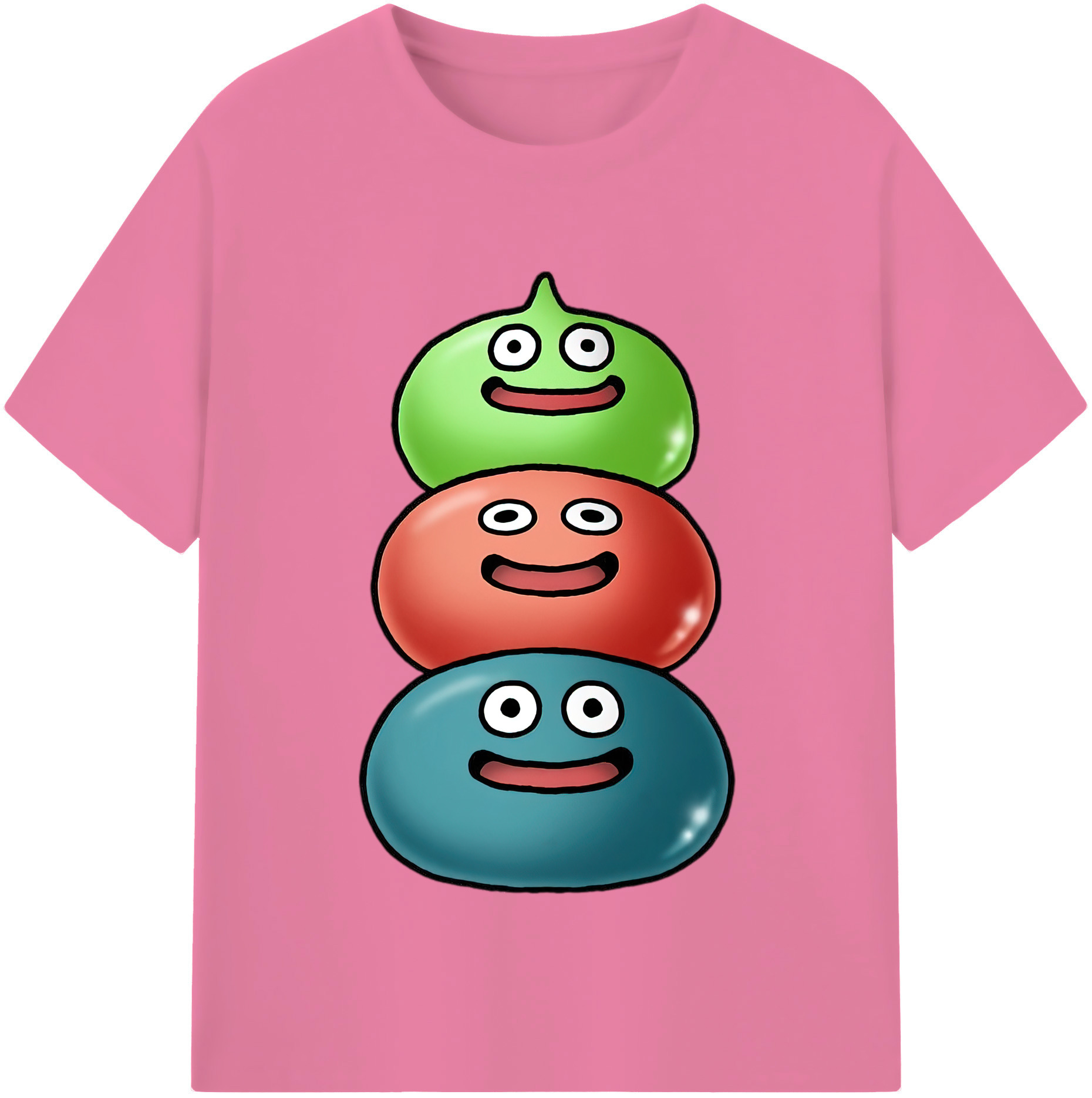 （画像用） ドラゴンクエスト Doragon Kuesuto Dragon Quest 綿100％半袖Tシャツ（フロントプリント）
